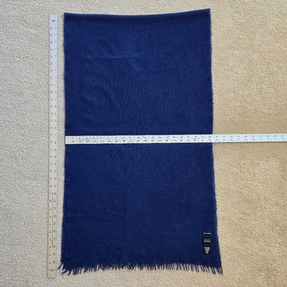 Black Saks Fifth Avenue Woven Cashmere Scarf Blue